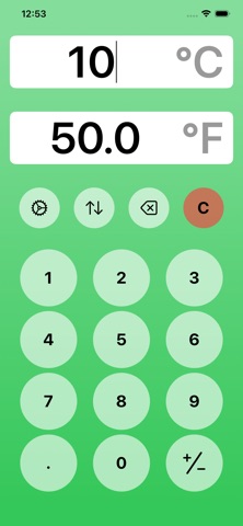 Temperature Converter . iPhone screenshot
