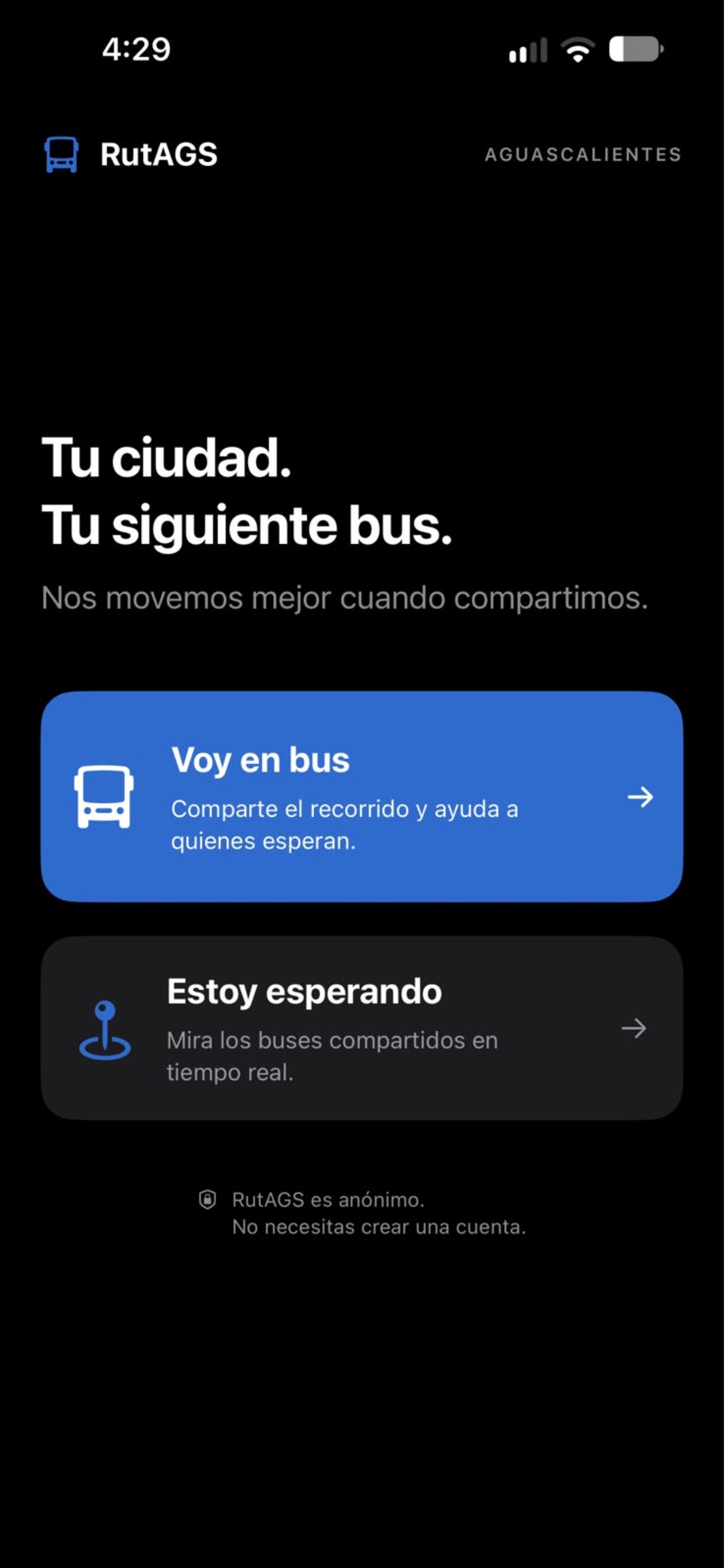 Screenshot 1 of RutAGS; BUS