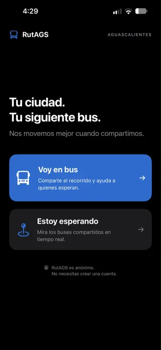 RutAGS; BUS screenshot 1