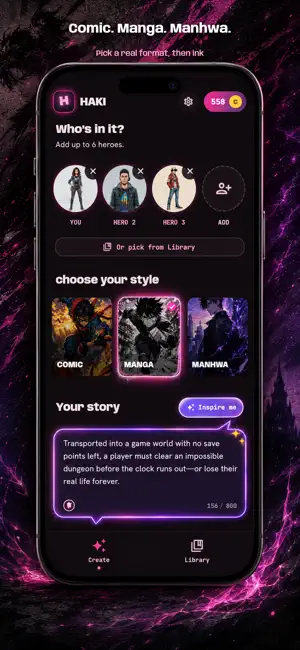 HAKI: AI Manga & Comics Maker screenshot 3