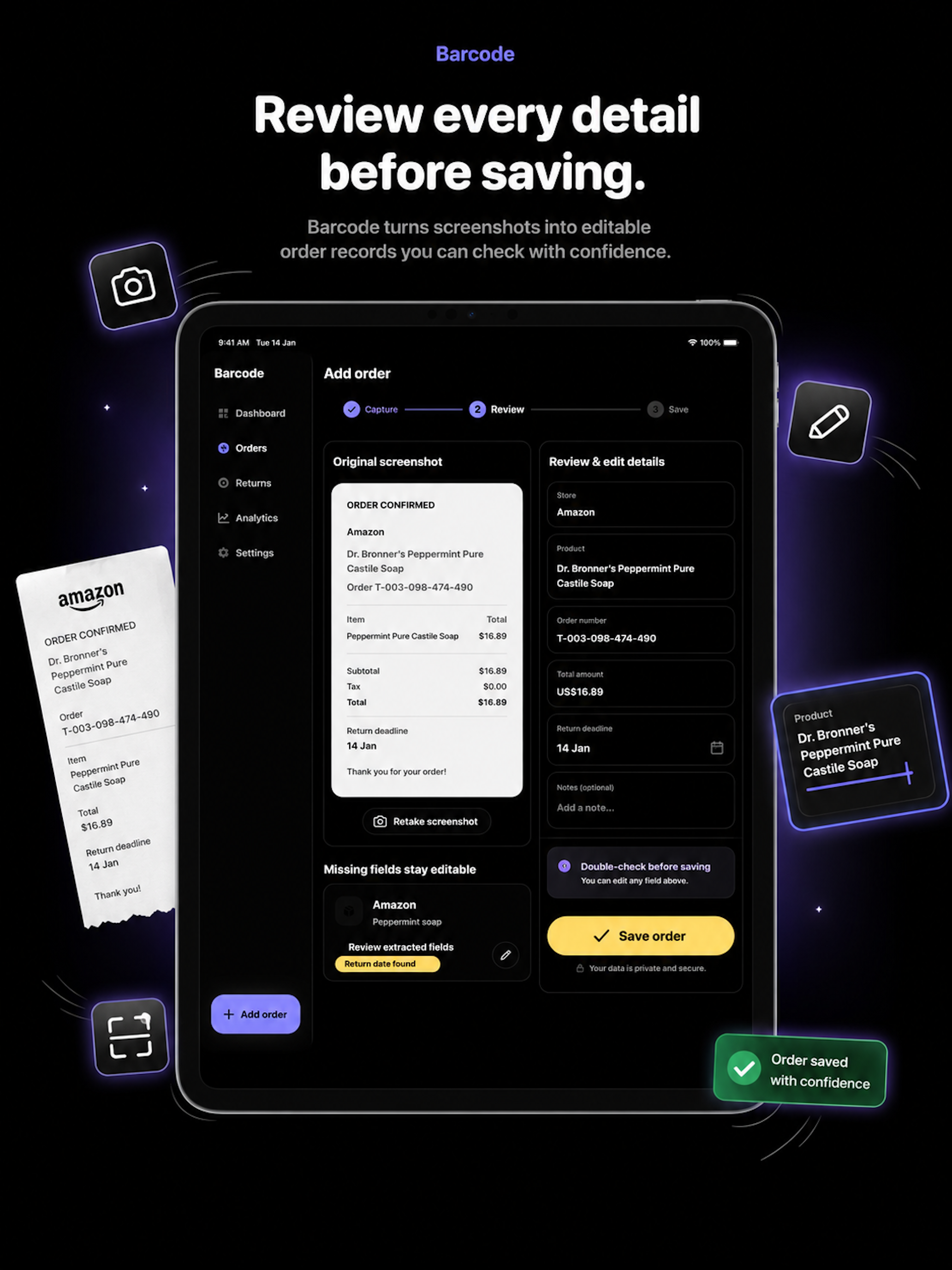 Barcode: Deliveries & Returns screenshot 10