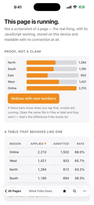 Folio — Offline HTML Viewer screenshot 2