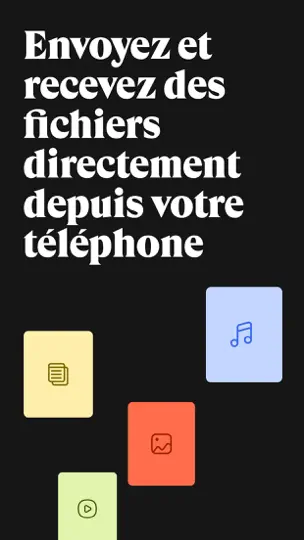 Capture d'écran de WeTransfer: Transfer Files sur iPhone 1