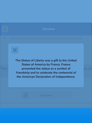 United States Knowledge Quiz iPad screenshot
