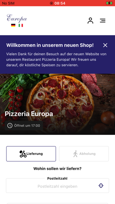 Pizzeria Europa Bad Kissingen Screenshot