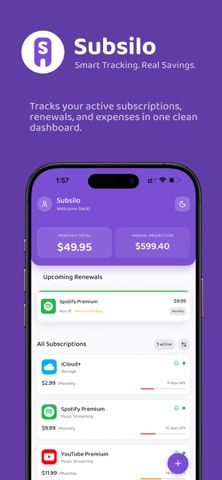 Subsilo: Subscription Tracker Screenshot 1 of 9
