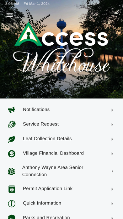 Access Whitehouse screenshot