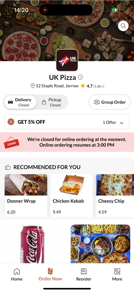 UK Pizza Jarrow. screenshot 2