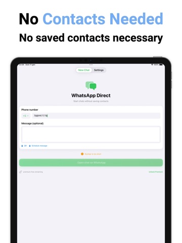 Send Direct Messages iPad screenshot