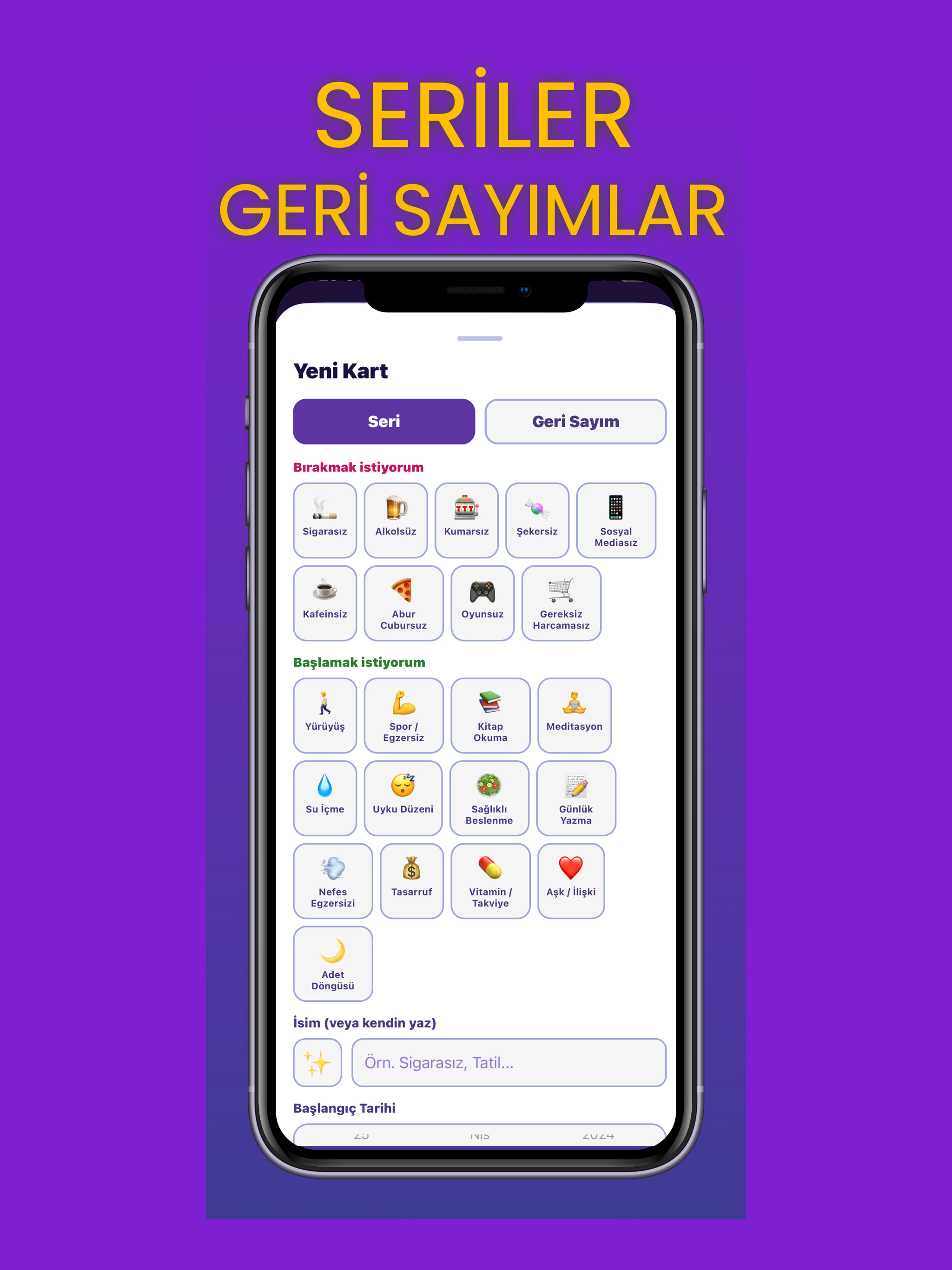 KaçGün — Alışkanlık Takipçisi