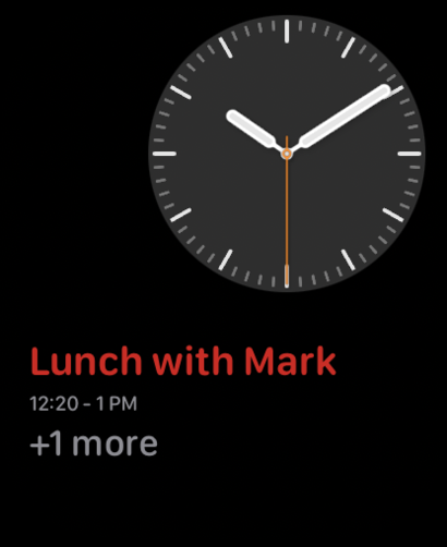 Just Calendar: Complication