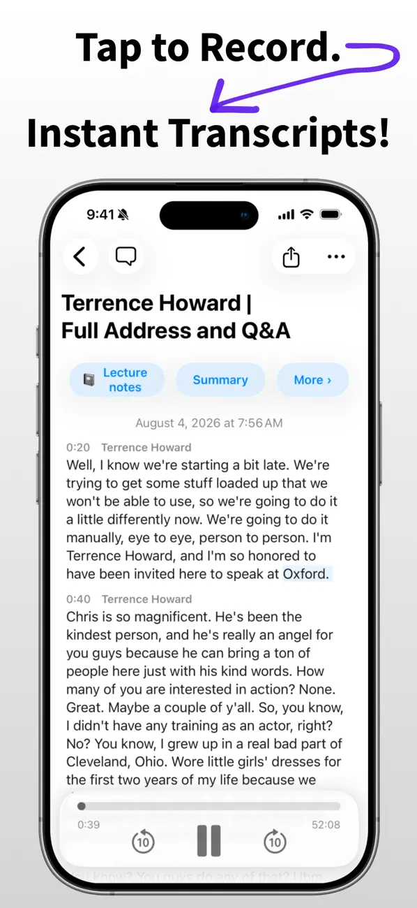 Screenshot #2 pour Cockatoo: AI Note Taker
