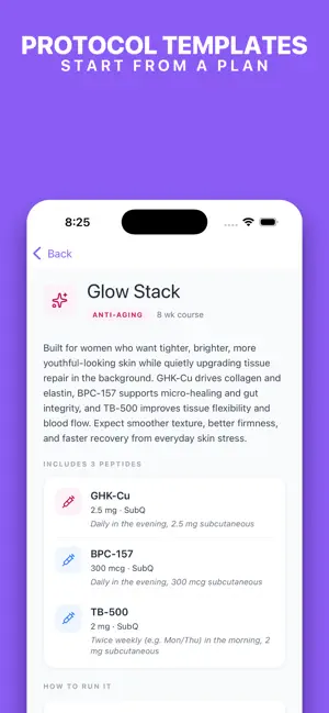 Peptide Glow Up screenshot 1