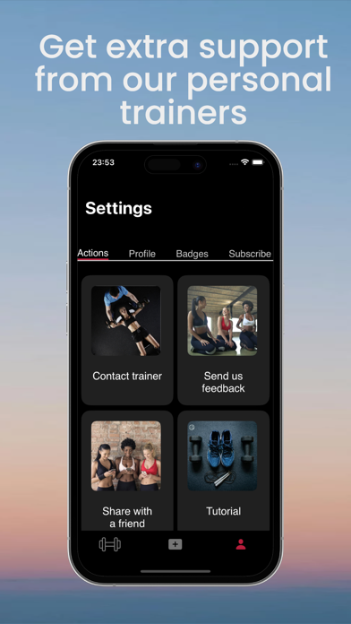 Gymstructor Training App Screenshot