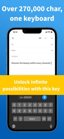 Unicode Keyboard Type All Char screenshot