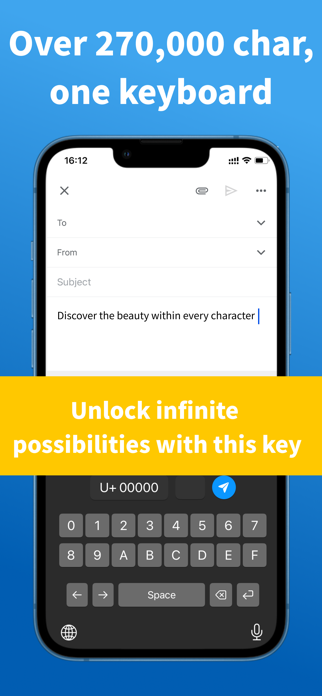 Unicode Keyboard Type All Char Screenshot 1 of 3