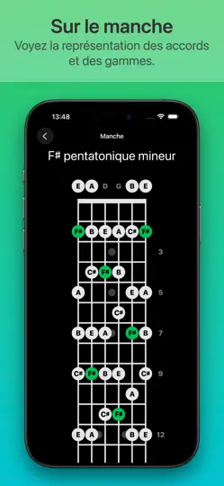 Capture d'écran de ChordShapes : Accords Guitare sur iPhone 5