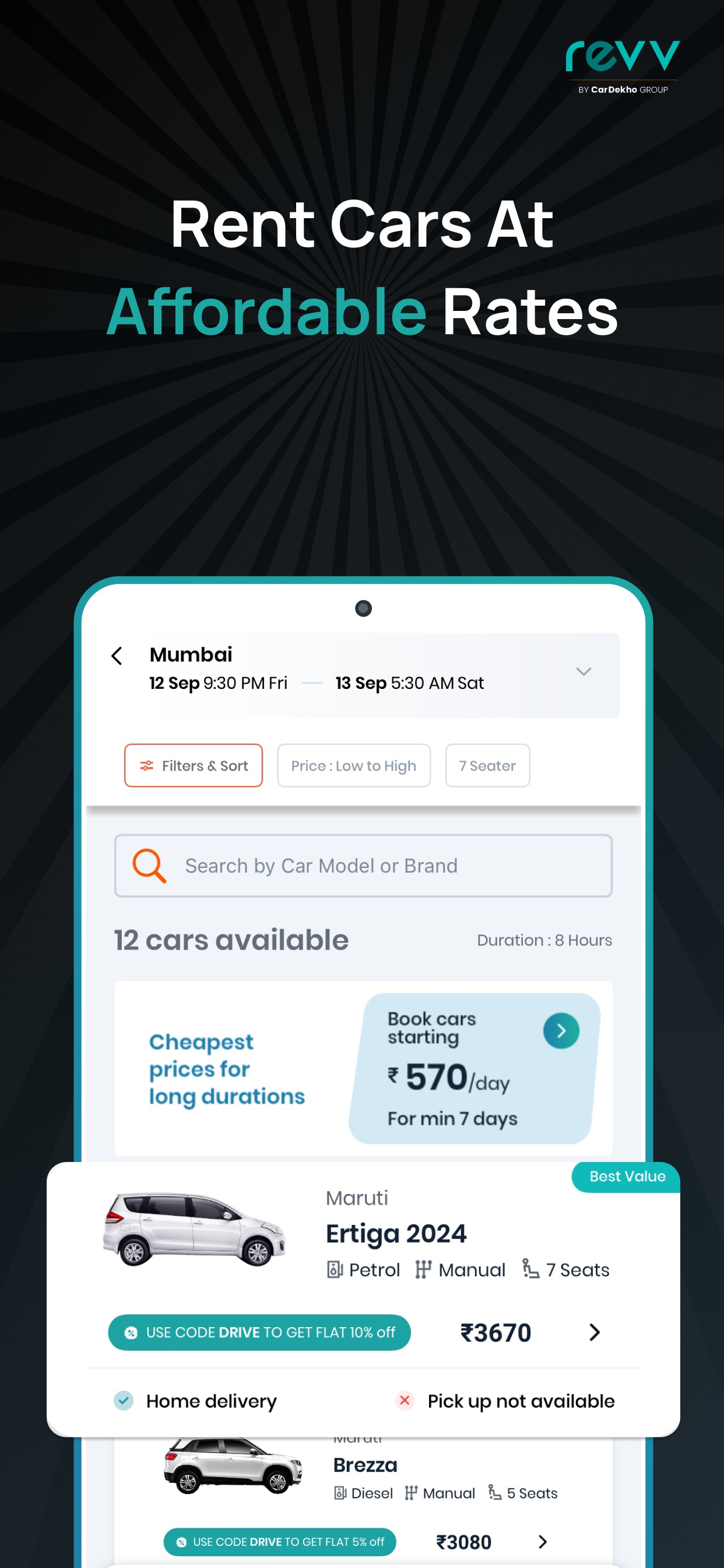 Revv - Self Drive Car Rental