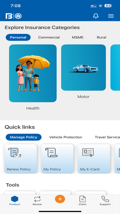 Caringly Yours: Insurance App Screenshot