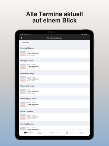 Fokus Kirche App iPad screenshot