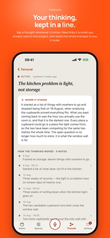 Nave - Threaded Notes iPhone screenshot