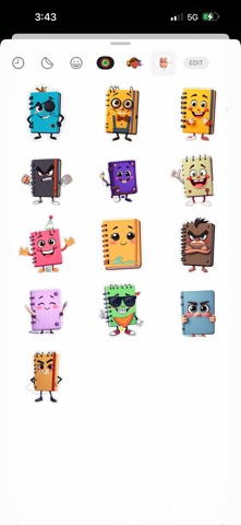 Crafty Notebook Stickers screenshot