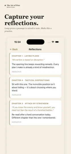 Screenshot von Sun Tzu: The Art Of War auf dem iPhone 4