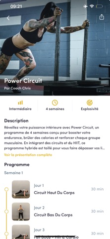 Palestra : Coachs & Programmes Screenshot 3 of 4