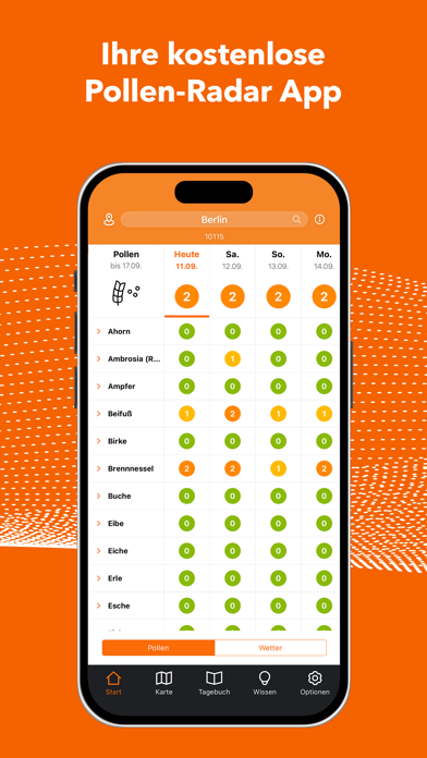ratiopharm Pollen-Radar iPhone screenshot 3