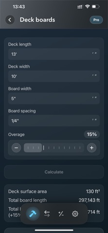 Construction Calculator: Pro² Screenshot 1 of 10