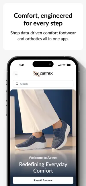 Aetrex screenshot 2
