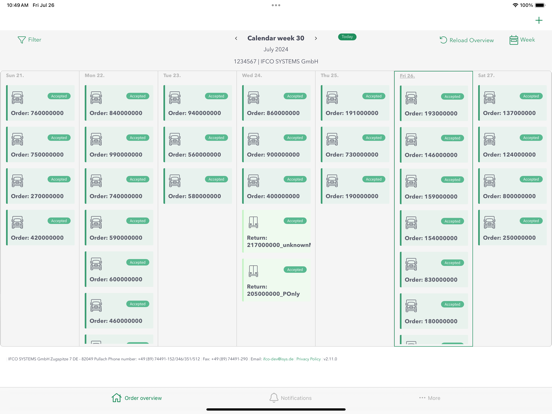 Screenshot #4 pour MyIFCO™ order app