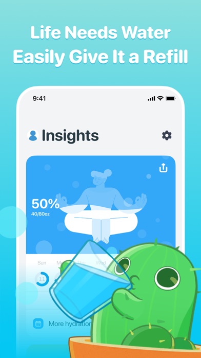 Screenshot #3 pour Plant Nanny Cute Water Tracker