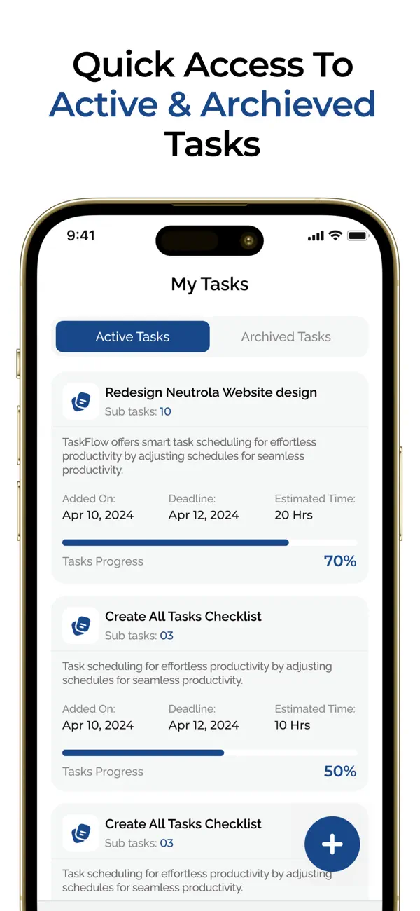 #4. School TaskFlow - Task manager (iOS) โดย: Blue and Gold Healthcare Inc