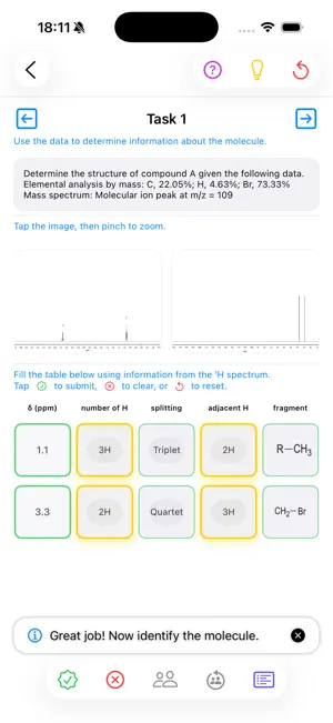 A Level NMR screenshot 3