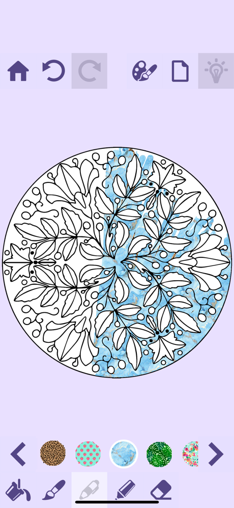 Mandala flower coloring screenshot 5
