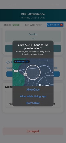 ePHC App screenshot