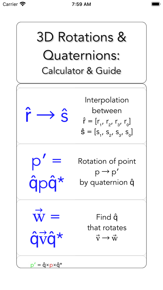 #2. 3D Rotations and Quaternions (iOS) 게시자: Yuri Morozov
