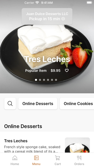 Juan Dulce Desserts LLC iPhone screenshot 2 - Food & Drink app