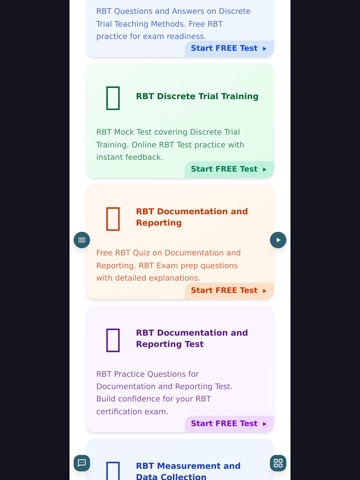 RBT Practice Test iPad screenshot
