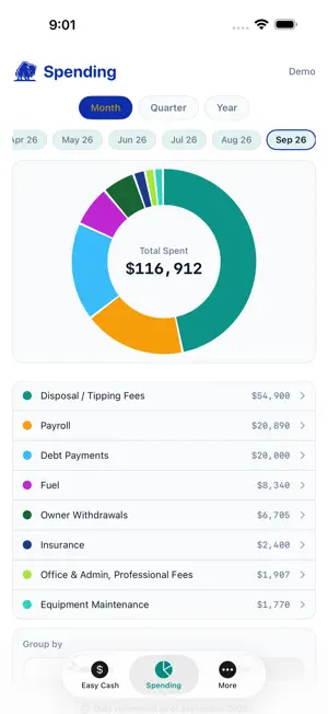 Easy Cash Reporting screenshot 2
