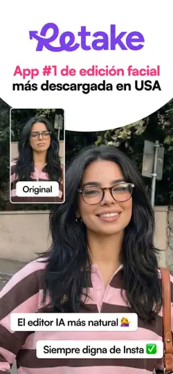 Captura de pantalla de Retake AI: Editor De Fotos IA en iPhone 1