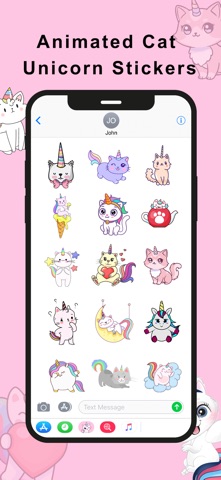 Animated Cat Unicorn Stickers Screenshot 4 of 4