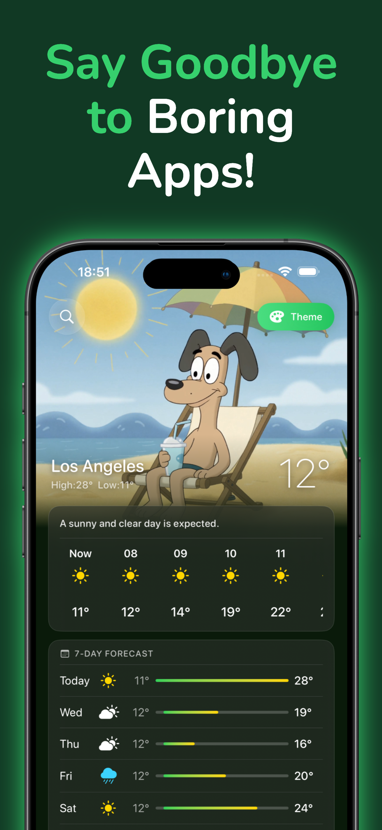 Cartoon Weather: Live Forecast