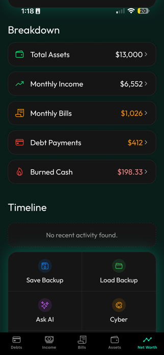 Debt Control Screenshot 1 of 6