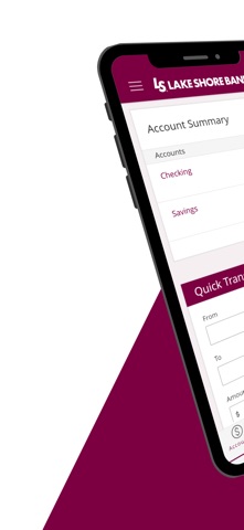 Lake Shore Bank Mobile app screenshot