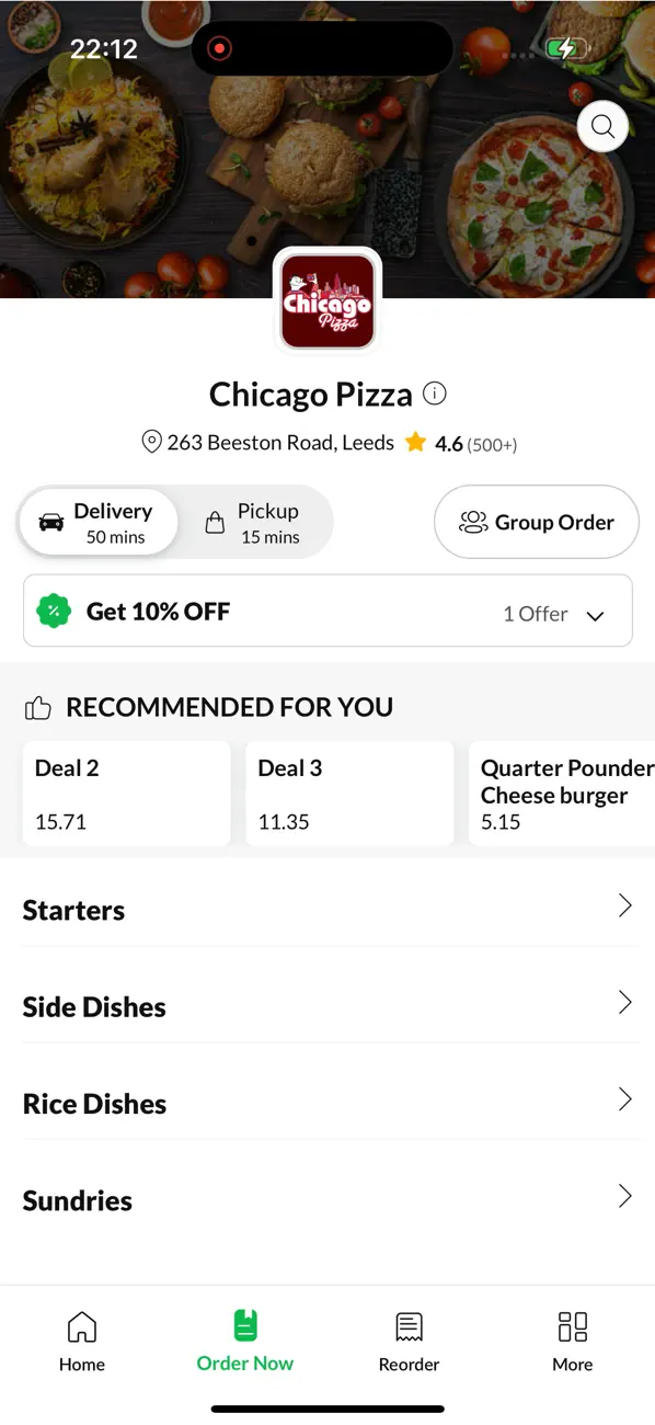 Screenshot #2 pour Chicago Pizza.
