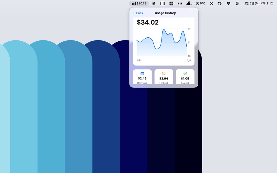 #2. AICostMon (macOS) Ved: eunsu jang