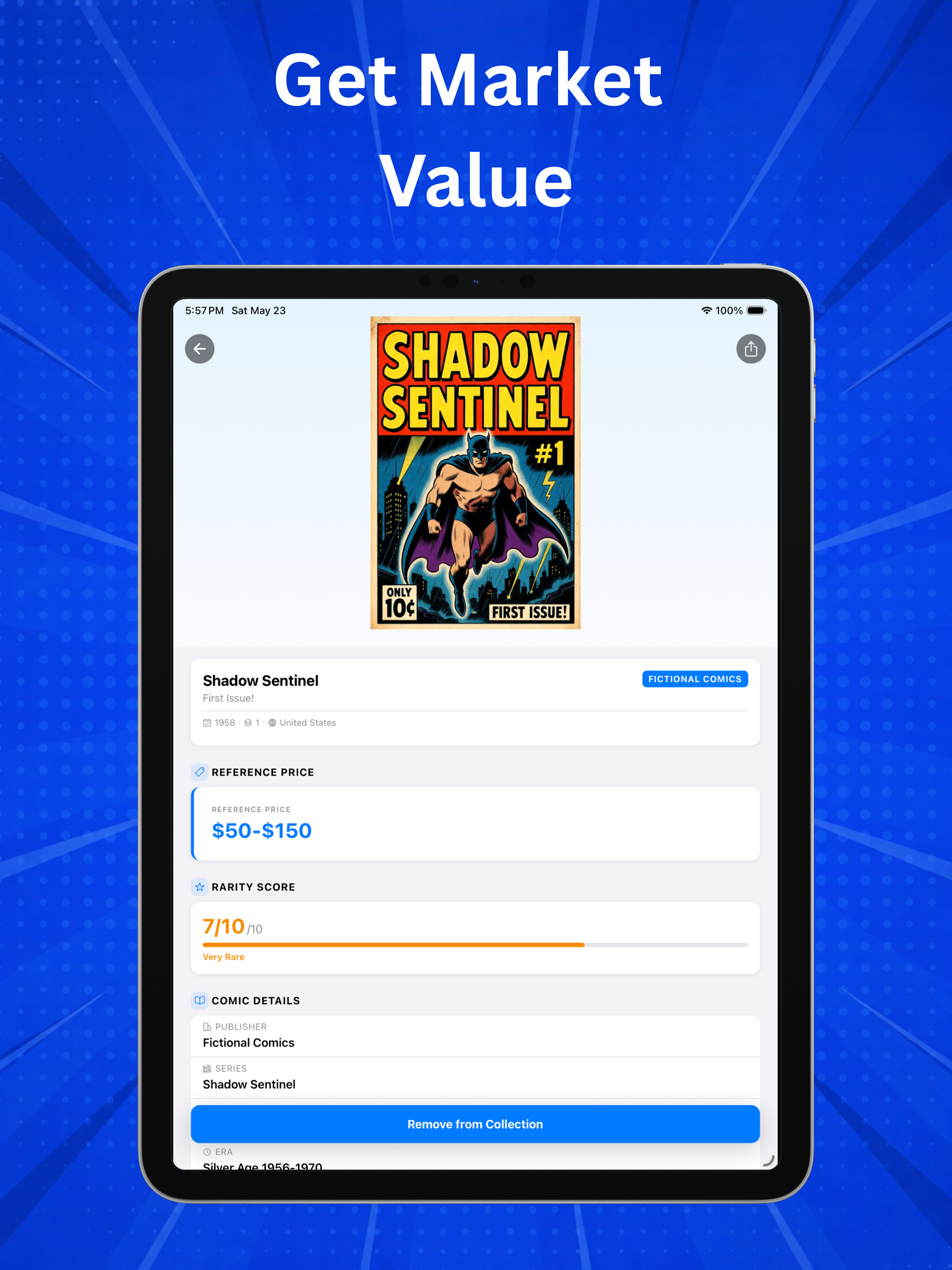 Comic Book Value Scanner °