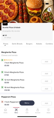 Acrefair Pizza & Kebab screenshot